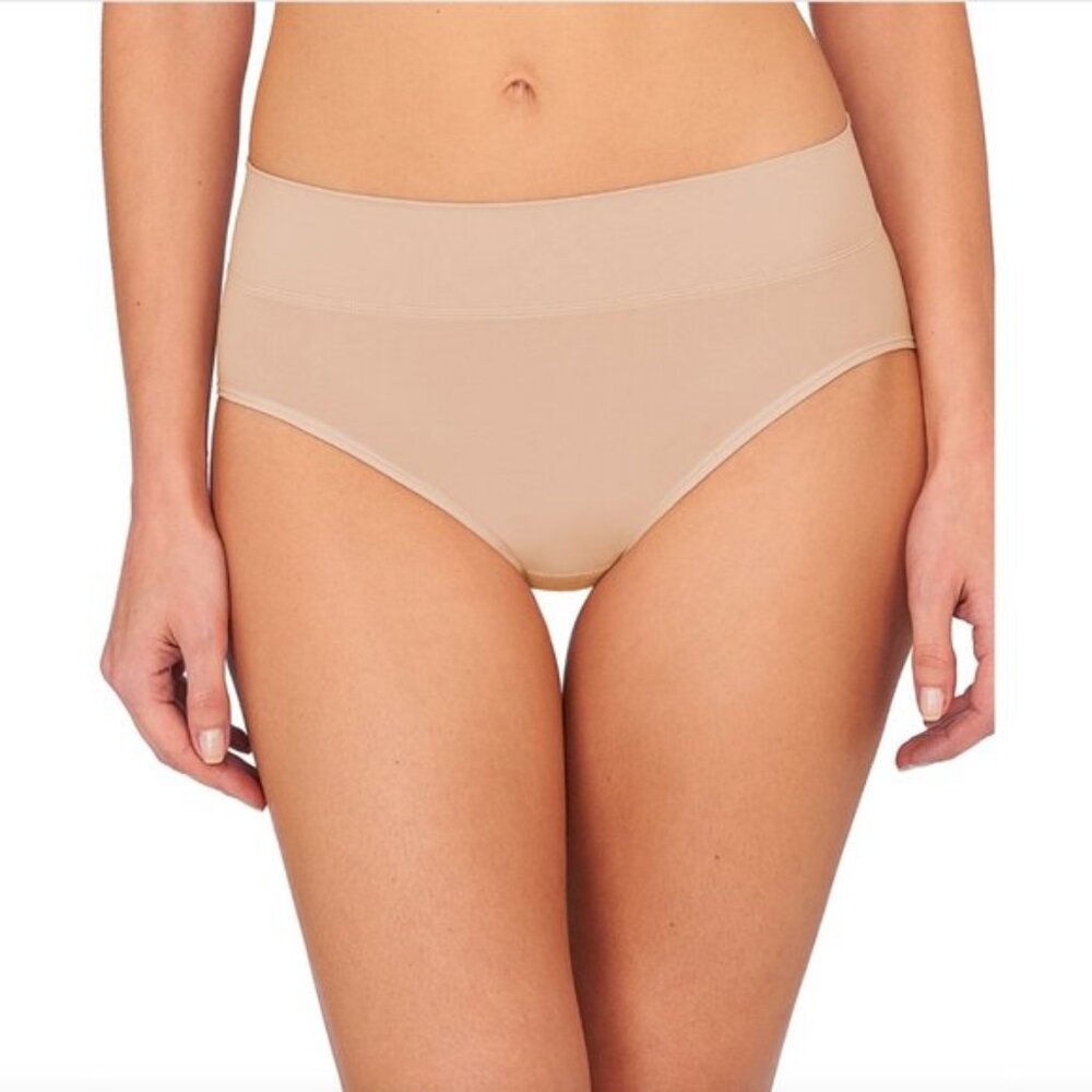 NWOT NATORI Bliss Flex Bikini High Waisted Briefs in Cafe (L)